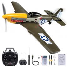RC Samolot P51 Mustang 2.4G Radio EPP Foam 4CH 6 Axis 410MM Wingspan RC Fighter One Key Aerobatic RTF Aircraft Toys