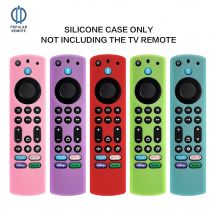 Custodia remota in silicone per Fire TV Stick 2023 4K Max 2nd / Fir TV Omni Series / FireTV 4 Series Telecomando che si illumina al buio