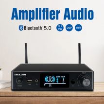 Egolden-Amplificador DE POTENCIA WA80 Pro, inalámbrico, con WiFi y Bluetooth 5,0, 120Wx2, estéreo, HiFi, 2,1 canales, sonido Digital, 24 bits/192kHz