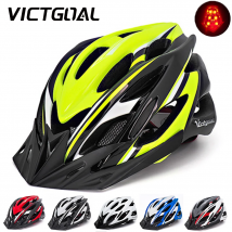 VICTGOAL Kask rowerowy Męskie ultralekkie światło tylne LED Tailling z osłoną przeciwsłoneczną MTB