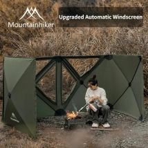 MOUNTAINHIKER Klappbarer Outdoor-Camping-Windschutzscheiben-Gasherd-Brenner, Windschutzscheibenunterstand, Wind, Picknick, Camping, winddichter Schild