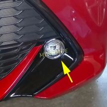 Para Toyota Corolla Hatchback Touring Sports 2019-2022 Anillo de cubierta de lámpara de luz antiniebla delantera cromada