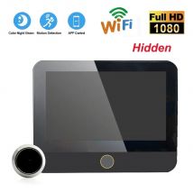 Neue WiFi Smart Türklingel Auge 1080P FHD Guckloch Kamera Audio 4,3' IPS Bildschirm PIR Infrarot Ankündigung Digital viewer