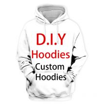 DIY Custom Design Ihre eigenen Bilder Casual Streetwear Hoodies 3D Druck Männer Frauen Hip Hop Harajuku Mit Kapuze Sweatshirts