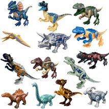 Jurajskie dinozaury klocki Indominus Rex DIY Tyrannosaurus Action Figure modele zabawki dla dzieci