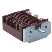 Schwarzer 360-Grad-Drehknopfschalter für Elektroheizungen, 20A 16A 250V, Mehrgang-Schalter für Herd und Ofen, RT345-1A