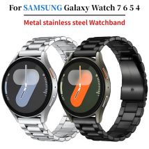 Cinturino in metallo da 20 mm per Samsung Galaxy Watch 7 FE 6 5 4 44mm 40mm cinturino in acciaio inossidabile Galaxy Watch 6 4 Classic 47mm 46mm