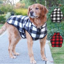 Winter Haustier Hund Warme Jacke Katze Fleece Mantel Plaid Hoodies Kleine Mittelgroße Hund Kätzchen Pullover Französisch Bulldog Große Hund Kleidung