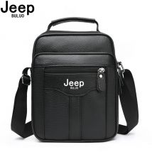 JEEP BULUO Neue Heiße Mode Für Männer Aus Echtem Leder Schulter Taschen Schwarz Business Hohe Qualität Rindsleder Umhängetasche Handtaschen Männlichen Tasche