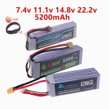 2S/3S/4S/6S 7,4 v 11,1 v 14,8 v 22,2 v 5200 mah Lipo Batterie 60C Für RC Spielzeug Auto Lkw Boote Drone Hubschrauber Teile Mit XT60 T Deans