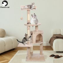 Passerscat Cat Tree Tower Cat Climbing Frame For Indoor Cat Multi-Level With Scratching Posts Cat House Padded Top Perches Condo