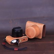 Echtes Leder Foto Kamera Fall Handgemachte Körper Tasche BOX Unten Objektiv Abdeckung Für SONY RX1R2 RX1M2 RX1 rx1r RX1Rii Schutzhülle hülse