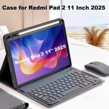 Custodia per Redmi Pad 2 11 pollici 2025, custodia con tastiera Bluetooth per Xiaomi Redmi Pad 2 11 pollici