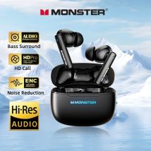 Monster XKT26 Auricolari Bluetooth 5.4 TWS Hifi Stereo Cuffie senza fili Gamer Cuffie con riduzione del rumore Auricolari sportivi 2025 Nuovo