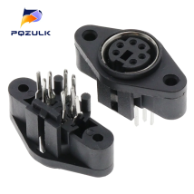1/5PCS MDC/S Terminal Buchse DIN Jack Stecker Mini PS2 6Pin 6P mit Feste Loch Maus tastatur