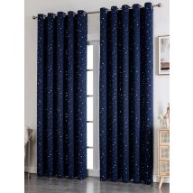 Shiny Stars Children Cloth Curtains For Living Room Kids Boy Girl Bedroom Blue/Pink Blackout Cortinas Custom Made Drapes WP123F