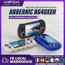 ANBERNIC-consola de juegos portátil RG40XX H, pantalla de 4 pulgadas, sistema Linux, Joystick, efecto de iluminación RGB, reproductor de vídeo RG40XXH, consola Trimui