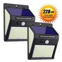 NOWA wielofunkcyjna lampa słoneczna Dekoracja zewnętrzna Lampa słoneczna IP65 Wodoodporny reflektor zasilany światłem słonecznym z czujnikiem ruchu