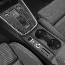 Genuine Italian Suede Interior for LHD Audi A3 S3 2021-2024 - Dash Center Console Door Steering Wheel Gear Shift Panel Overlays