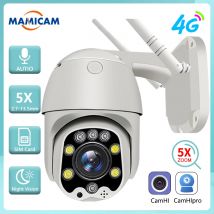 5MP Sicherheit Schutz Wireless 4G SIM Karte Kamera Outdoor PTZ WIFI Video Surveillance Onvif IR Nachtsicht 30M 2,5 zoll Camhi