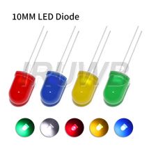 Diodi emettitori di luce F10 Kit assortiti Componenti elettronici fai-da-te Diodo LED da 10 mm Bianco Rosso Verde Blu Giallo