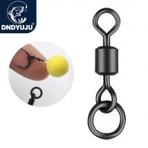 DNDYUJU 50-100 sztuk matowy czarny wędkarstwo karpia krętliki wędkarskie Chod włosy Ronnie Rig akcesoria wędkarstwo na karpia sprzęt wędkarski
