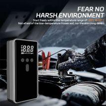 Avviatore di emergenza per auto 4 in 1 1000A Avviatore di emergenza per auto portatile Pompa ad aria 150PSI Booster batteria 12V per benzina da 8,0 litri e diesel da 6,0 litri