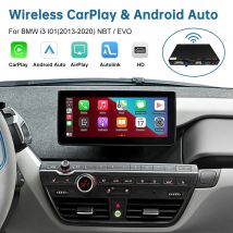 Wireless CarPlay Android Auto For BMW i3 I01 NBT EVO System 2013 -2020, with Mirror Link AirPlay Car Play Autolink Functions