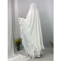 Ramadan Solide Khimar Abaya Dubai Niqab Türkei Arabisch Muslimischen Turban Hijab Islam Gebet Kleidung Für Frauen Djellaba Musulmans Femme