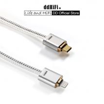 DD ddHiFi Nuevo cable de datos MFi09S Light-ning a TypeC OTG con estructura de doble blindaje y mejora de la calidad de sonido obvia