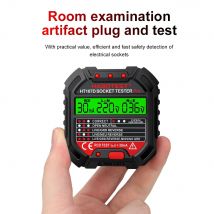 HT106/HT107 Cyfrowy wykrywacz gniazd wylotowych Testersy gniazd testowych US/UK/EU Wtyczka uziemienia Zero linii Kontrola fazy RCD Tester NCV