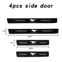 Car Door Sill Protector Stickers Anti Scratch Strip Carbon Fiber Bumper Film For Ford Mustang GT350 SHELBY GT500 Accessories