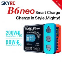 SKYRC B6 NEO B6NEO Caricatore Intelligente DC 200W PD 80W LiPo Batteria Bilanciamento Caricatore Scaricatore Per RC FPV Drone Auto Modello di Barca