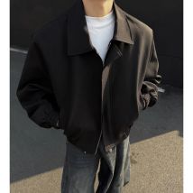 Herbst Kurze Jacke Männer Mode Lässig Schulter Gepolsterte Jacken Männer Streetwear Koreanische Lose Bomber Jacke Herren Kleidung M-3XL