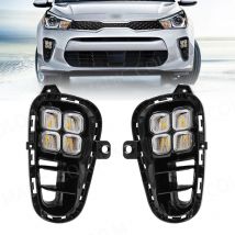 DRL para Kia RIO 2017 2018 2019 2020 luces Led de circulación diurna luz diurna faro antiniebla