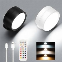 Led Wand Lampe Touch Control IR Fernbedienung 360-Drehbare USB Aufladen Drahtlose Tragbare Nachtlicht Für Nacht Schlafzimmer Lesen Lampe