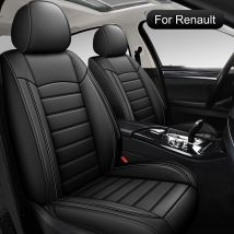 Autositzbezüge Komplettset, Passend für Renault Clio, Captur, Megane, Kadjar, Austral, Arkana, Symbioz, Universelle Leder Sitzbezüge auto