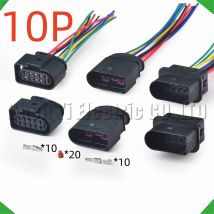 Connettori automobilistici a 10 pin Fari alogeni Spina cablaggio 1J0973835 1J0973735 2294593-1 Per Audi VW Passat Lavida Polo