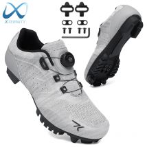 Scarpe da ciclismo di grandi dimensioni 49 da uomo scarpe da tacchetti MTB traspiranti scarpe da bici da strada autobloccanti scarpe da ginnastica da bicicletta leggere
