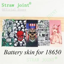 10pcs/bag Battery skin for 18650 Lithium Battery Shrinkable Tubing Jacket Thermal Shrink Sleeve For DIY Skin Replacement