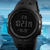 Orologio elettronico da uomo Orologi sportivi militari Orologio da polso digitale multifunzione luminoso a LED per uomo, bambino, ragazzo, studente, adolescente