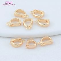 7*10MM 14K Gold Farbe Überzogen Verschlüsse Halskette Verschlüsse Hohe Qualität Schmuck Zubehör