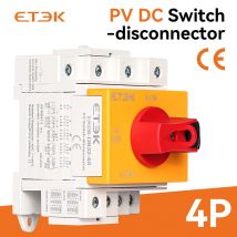 ETEK DC Solar Trennschalter PV 1000V 32A 2P Din-schiene Montage Rotierenden Griff CE Trennschalter Für Solar zertifiziert EKD16-DB32