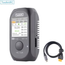 ToolkitRC M4 Pocket DC 80W 5A XT30 XT60 Ingresso USB-C Caricatore ingresso/uscita per batteria LiPo 1-4S Funzione caricabatterie rapido