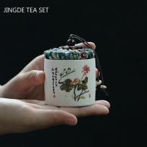 Kreativität Keramik Tee Caddy Tieguanyin Lagerung Tank Tragbare Reise Tee Box Versiegelt Kaffee