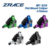 ZRACE XG4 Flat Mount 4-Stufen-Bremssattel, hydraulischer Straßenbremssattel, ICE-TECH-Beläge, BMX-Rennsattel, vollständig CNC, leicht, F