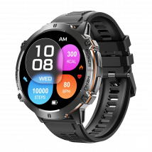 2025 New GPS Sports Smart Watch Men 1.73'' AMOLED Compass Heart Rate 1000mAh Battery Bluetooth Call 10ATM Waterproof Smartwatch