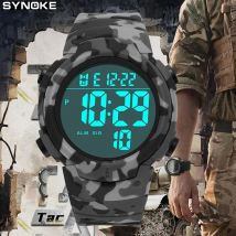 SYNOKE Outdoor Militär Digitale Uhr Für Männer Mode Retro Männer Uhr Sport Wasserdicht Männer Uhr Multifunktionale Leucht