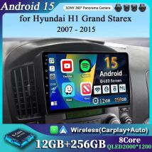 Android 15 Carplay Auto Autoradio für Hyundai H1 Grand Starex 2007 2008 2009 2010 2011-2015 Multimedia Video Player GPS Stereo