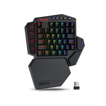 Redragon K585 PRO Tastiera meccanica wireless con una sola mano 42 tasti RGB a 3 modalità 7 tasti macro integrati Supporto per polso staccabile